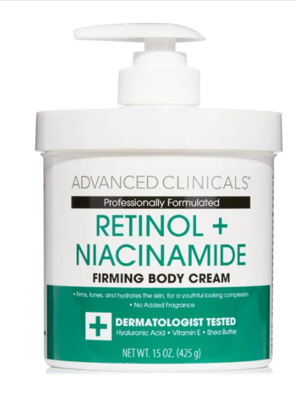 Advanced Clinicals Spa Size Face & Body Cream 16 Oz Retinol, Vitamin C, Collagen